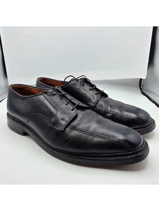 Allen Edmonds Hillcrest Mens Size 9.5 Black Leather Bicycle Toe Lace Up Oxfords main image 9